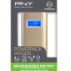 PNY PowerPack Digital 5200 Ioni di Litio 5200 mAh Oro 5