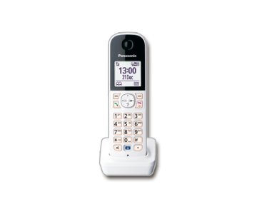 Panasonic KX-HNH100EX1 telefono Telefono DECT Identificatore di chiamata Nero, Bianco