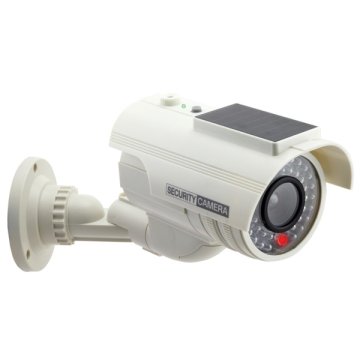 Value 21.99.1628 videocamera di sicurezza finta Bianco Capocorda