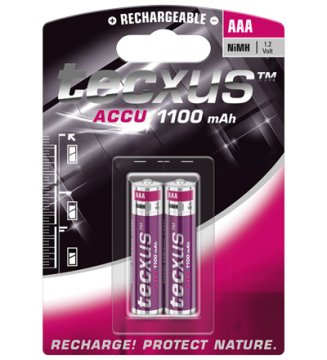 Tecxus 23739 batteria per uso domestico Mini Stilo AAA Nichel-Metallo Idruro (NiMH)