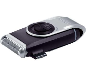 Braun MobileShave M90 Blu, Argento
