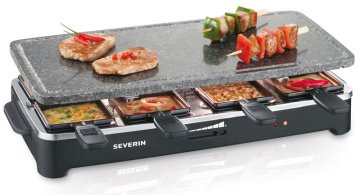 Severin RG 2343 griglia per raclette 8 persona(e) 1500 W Nero