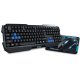 E-blue Cobra Gaming Combo Set tastiera Mouse incluso USB Nero, Blu 2