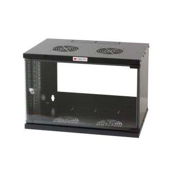 Techly Armadio Rack 19" a Muro 6U prof. 450 Nero Assemblato (I-CASE EL-1006B45)