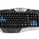 E-blue Combatant-EX tastiera USB QWERTY Nero, Blu 2