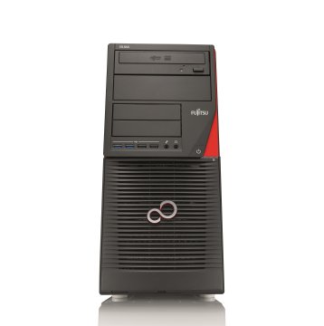 Fujitsu CELSIUS W550 Intel® Xeon® E3 v5 E3-1225V5 16 GB DDR4-SDRAM 1 TB HDD NVIDIA® Quadro® K620 Windows 7 Professional Desktop Stazione di lavoro Nero, Rosso