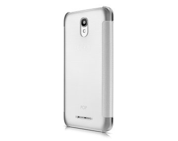 Alcatel G5051-3SALFCG custodia per cellulare Custodia flip a libro Argento