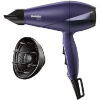 BaByliss Le Pro Light 2000W asciuga capelli Nero, Viola