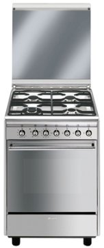 Smeg CX61GVE cucina Built-in cooker Gas Acciaio inox