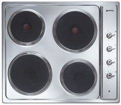 Smeg SE435X piano cottura Argento Da incasso Piastra sigillata