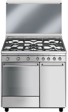 Smeg CX91M cucina Built-in cooker Gas Acciaio inox