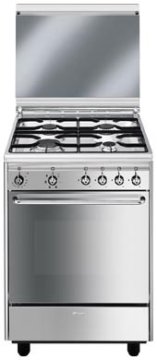 Smeg CX51SV cucina Elettrico Gas Acciaio inossidabile A