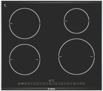 Bosch PIE675N24E piano cottura Nero Da incasso Piano cottura a induzione 4 Fornello(i)
