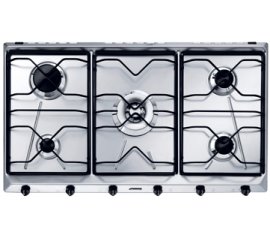 Smeg SRV596-5 piano cottura Acciaio inox Da incasso Gas 5 Fornello(i)