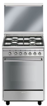 Smeg CX51GVE cucina Built-in cooker Gas Acciaio inox