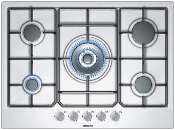 Siemens EC715QB80E piano cottura Acciaio inox Da incasso Gas 5 Fornello(i)