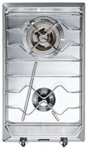 Smeg SRV532X-3 piano cottura Acciaio inox Da incasso Gas 2 Fornello(i)