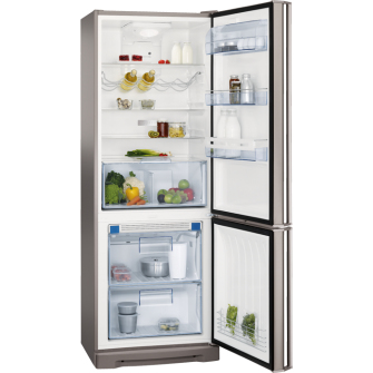AEG S94400CTM0 frigorifero con congelatore Libera installazione 407 L Stainless steel