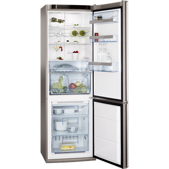 AEG S83200CMM0 frigorifero con congelatore Libera installazione Acciaio inox