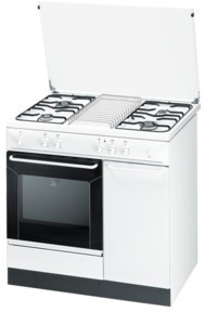 Indesit K9G21S(W)/I cucina Gas naturale Gas Bianco A