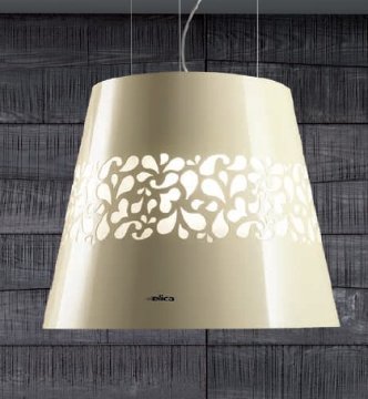 Elica Jasmine Pearl F/50 Sospeso Beige, Acciaio inox 600 m³/h