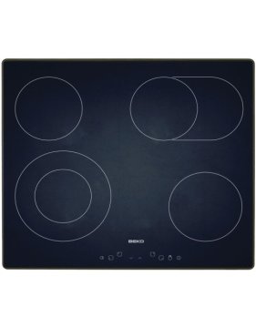 Beko HIC 64403 piano cottura Nero Da incasso Ceramica 4 Fornello(i)