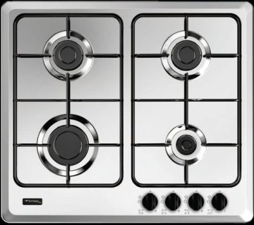 Bompani BI213CF/N piano cottura Acciaio inox Da incasso 60 cm Gas 4 Fornello(i)