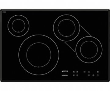Smeg SI3842B piano cottura Nero Da incasso Piano cottura a induzione 4 Fornello(i)