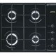 Smeg S64SN piano cottura Nero Da incasso 60 cm Gas 4 Fornello(i) 2