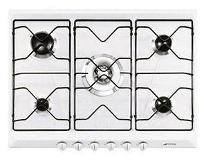 Smeg SRV576EB7 piano cottura Bianco Da incasso Gas 5 Fornello(i)