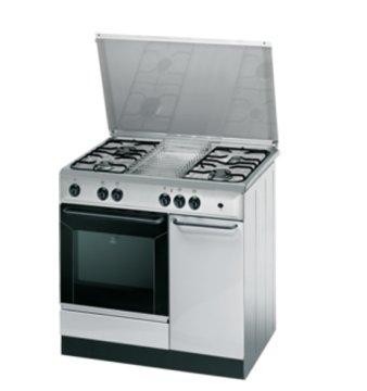 Indesit K9G21S(X)/I S cucina Gas naturale Gas Stainless steel