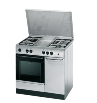 Indesit K9G21S(X)/I S cucina Gas naturale Gas Acciaio inox