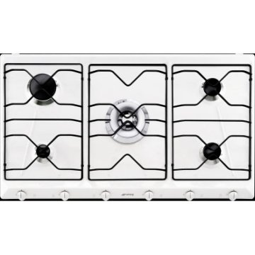 Smeg SRV596EB7 piano cottura Bianco Da incasso Gas 5 Fornello(i)