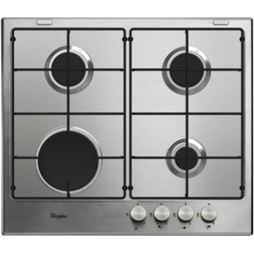 Whirlpool GMA 6410/IX piano cottura Acciaio inox Da incasso Gas 4 Fornello(i)