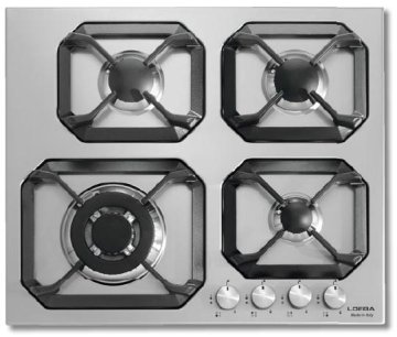 Lofra HLS6G0 Acciaio inox Da incasso 60 cm Gas 4 Fornello(i)
