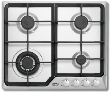 Lofra HDS690 Acciaio inox Da incasso 60 cm Gas 4 Fornello(i)
