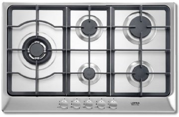 Lofra HDS7T0 Acciaio inox Da incasso 70 cm Gas 5 Fornello(i)