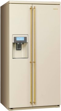 Smeg SBS8003P frigorifero side-by-side Libera installazione 531 L Crema