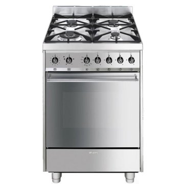 Smeg C6GVXI8-2 cucina Gas naturale Gas Acciaio inox