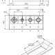 Foster KE.Line.SF Acciaio inox Da incasso Gas 4 Fornello(i) 3