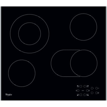 Whirlpool AKT 8210 LX Nero Da incasso Ceramica 4 Fornello(i)