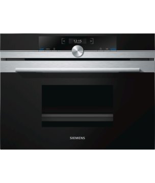 Siemens CD634GBS1 forno a vapore Piccola Nero, Acciaio inox Pulsanti, Manopola, Touch