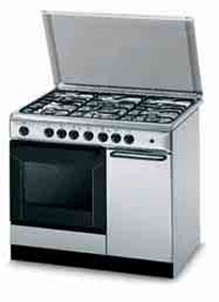 Indesit K9F71SB(X)/I cucina Elettrico Gas Stainless steel B