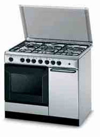 Indesit K9F71SB(X)/I cucina Elettrico Gas Acciaio inox