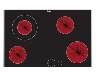 Whirlpool AKT 8330/LX Nero Da incasso Ceramica 4 Fornello(i)