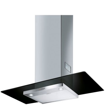 Smeg KFV92DNE cappa aspirante Cappa aspirante a parete Nero, Acciaio inox 600 m³/h