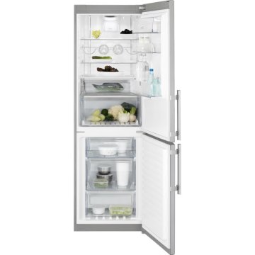 Electrolux EN3486MOX frigorifero con congelatore Libera installazione 305 L Argento, Acciaio inox