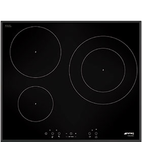 Smeg SEI563B piano cottura Nero Da incasso Piano cottura a induzione 3 Fornello(i)