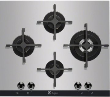 Electrolux PVNS 645 UOV piano cottura Argento Da incasso Gas 4 Fornello(i)