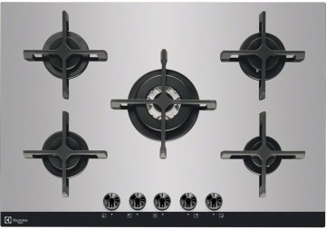 Electrolux PVNS 750 UOV piano cottura Argento Da incasso Gas 5 Fornello(i)